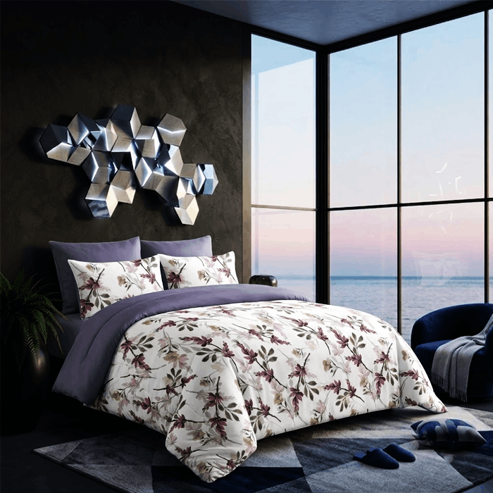 Velvo WANDA Single Comforter Set – 4-Piece Reversible Bedding Set