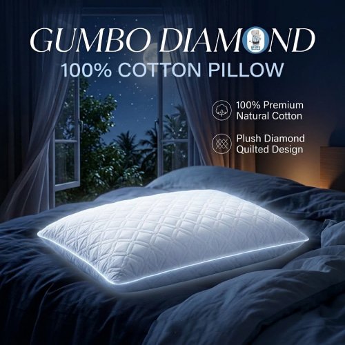 Cotton Pillow 75×50 CM Diamond Gumbo
