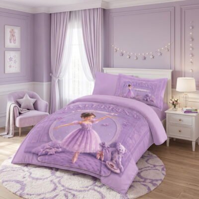 Kids comforter with a playful design for children's bedrooms