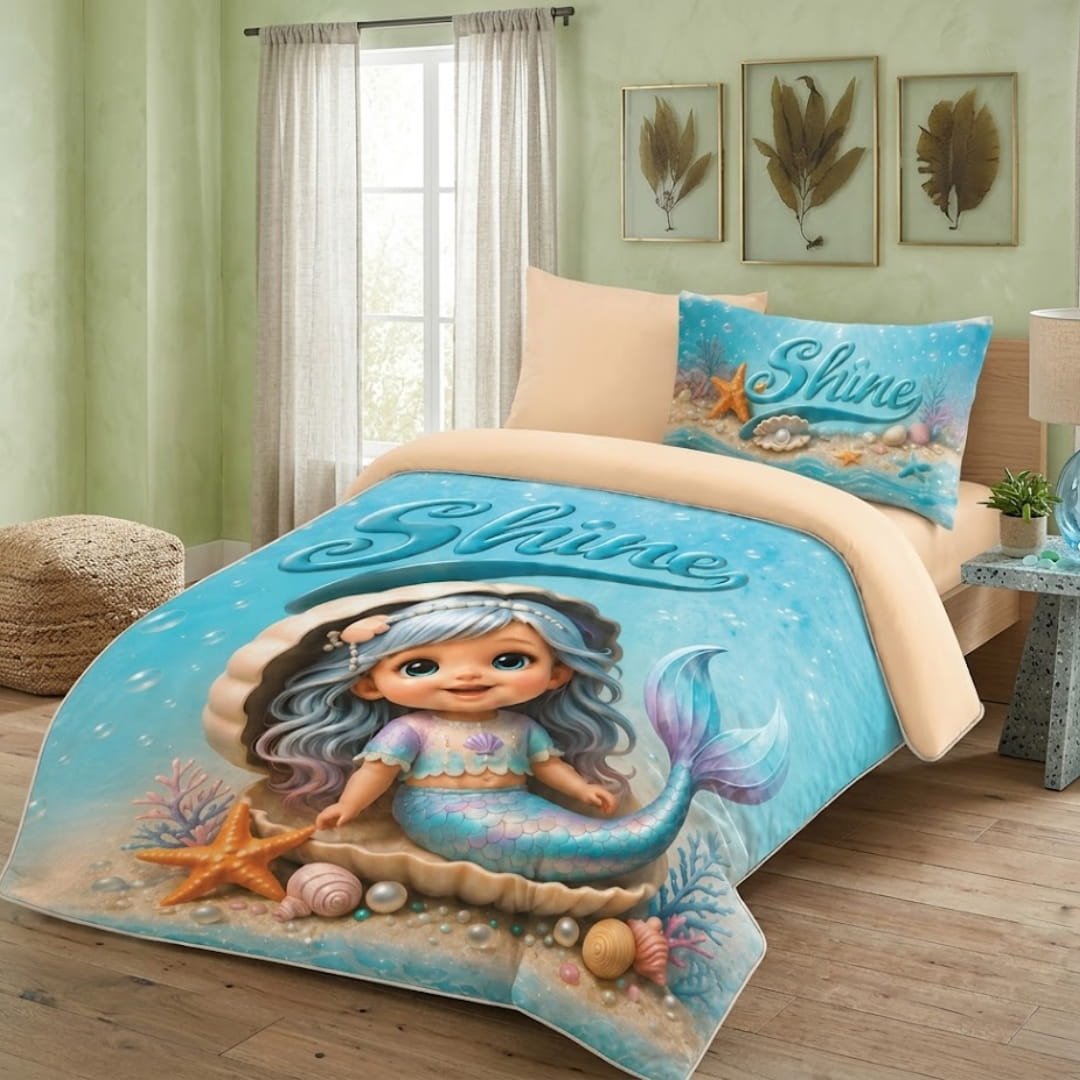 Kids comforter with a playful design for children's bedrooms