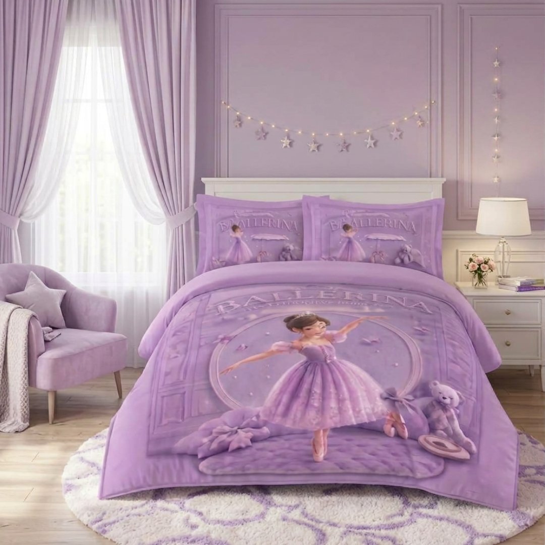 Kids Safari Comforter Set – Single Bed (4 Pieces)