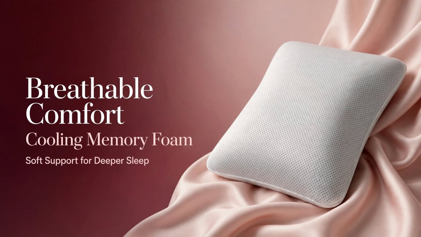 Fluffy pillows arranged on double bed with comforter set"