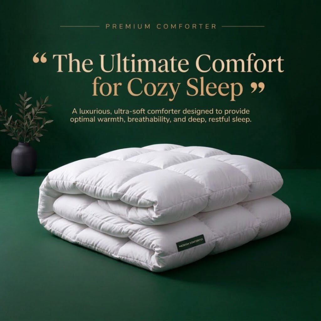 Premium comforter set for a comfortable and stylish bedroom in Qatar